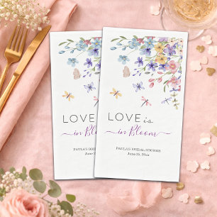 Serviette En Papier L'amour est en fleurs Demoiselles d'honneur Shower