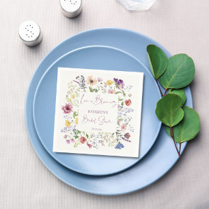 Serviette En Papier L'amour est en floraison fleur sauvage boho douche
