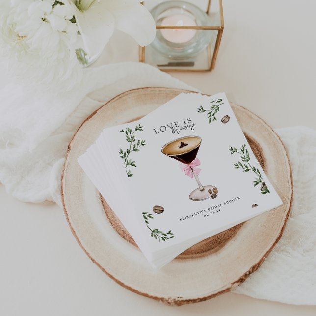 Serviette En Papier L'amour est en marche | Réception de mariage Espre (Créateur téléchargé)