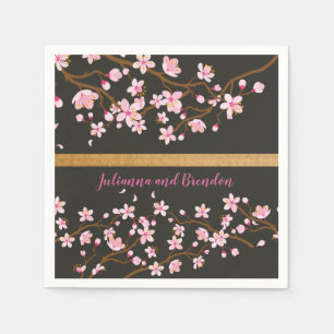 Serviette En Papier L'amour est florissant Cherry Blossom Papier
