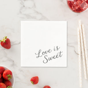 Serviette En Papier L'amour est le papier doux Napkin
