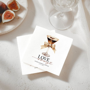 Serviette En Papier L'Amour se Prépare Mariage : Brunch Espresso Marti
