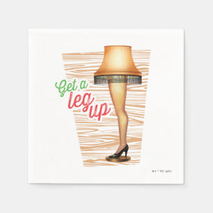 Serviette En Papier Lampe d'histoire de Noël Leg Up