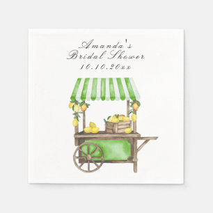 Serviette En Papier Lancement de mariage de la carriole de citron d'ag