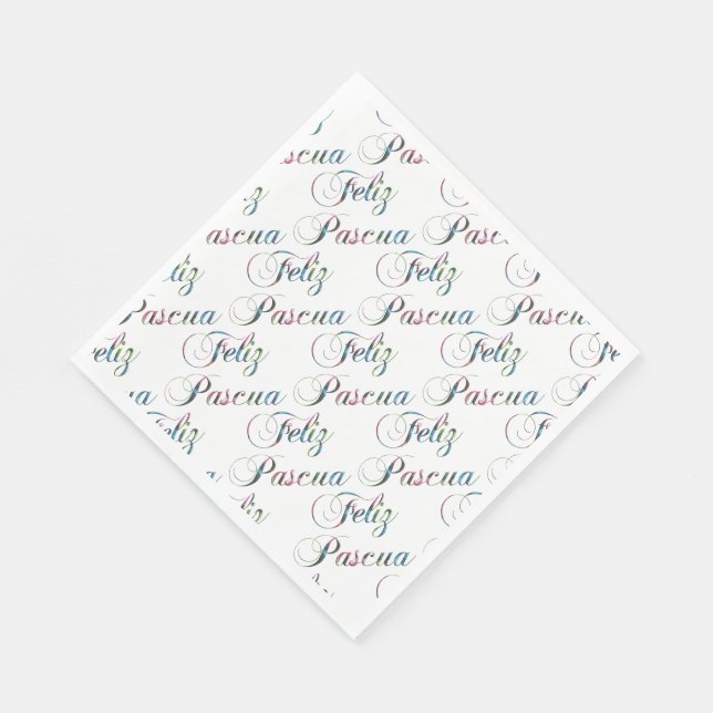 Serviette En Papier Langue espagnole Pâques Feliz Pascua Napkins (Coin)