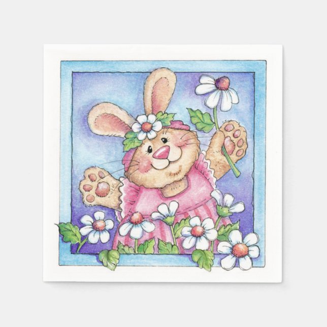 Serviette En Papier Lapin (Devant)