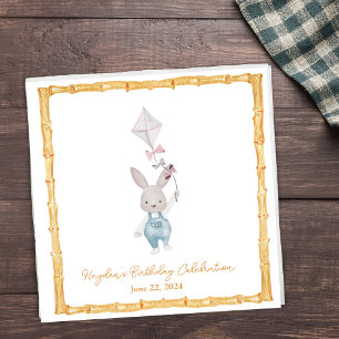 Serviette En Papier Lapin à cadre de bambou personnalisé Napkin