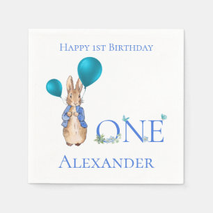 Serviette En Papier Lapin classique Premier Anniversaire
