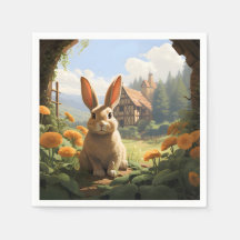 Lapin Parmi Les Marigolds