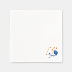 Serviette En Papier L'art en ligne minimaliste de citron – Fruit Citro