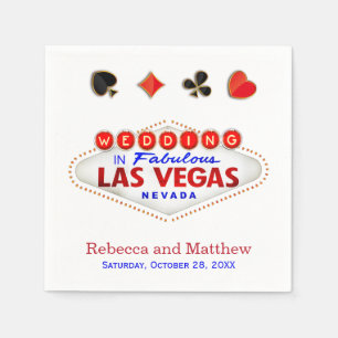 Serviette En Papier Las Vegas Se marier Mariage fabuleux