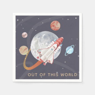 Serviette En Papier L'astronaute de l'aventure spatiale hors de ce mon