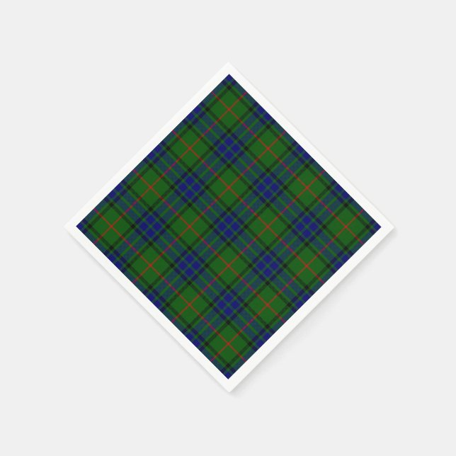 Serviette En Papier Lauder Tartan Papier Plaid (Coin)