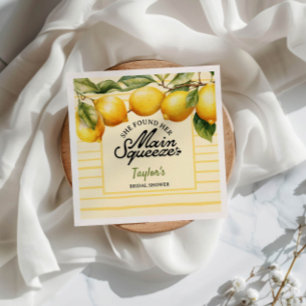 Serviette En Papier Lavage de Noces au Citron