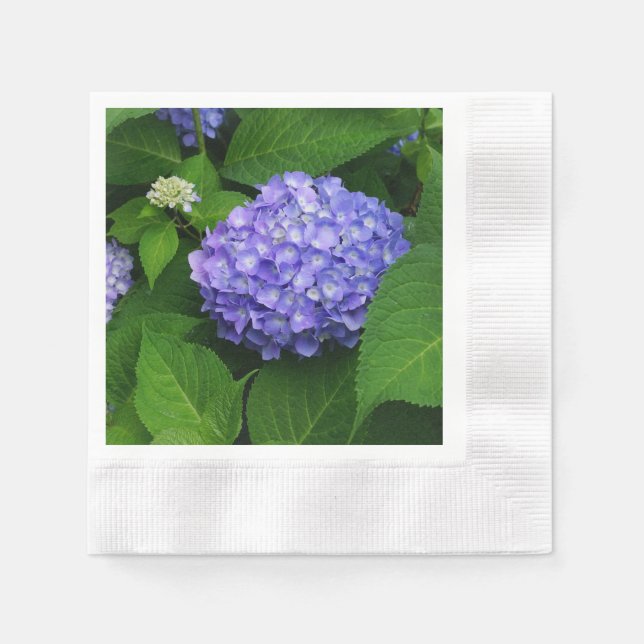 Serviette En Papier Lavande Hydrangea (Devant)