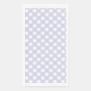 Serviette En Papier Lavender Country Style En vichy Motif Napkins