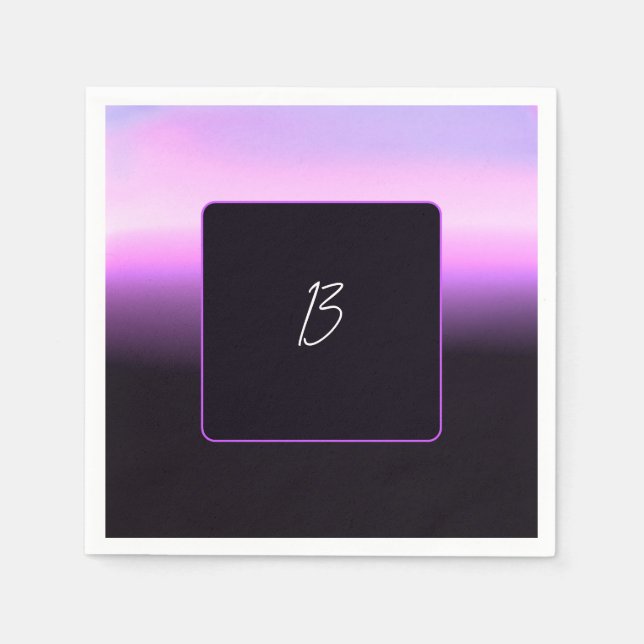 Serviette en papier Lavender Sunset (Devant)