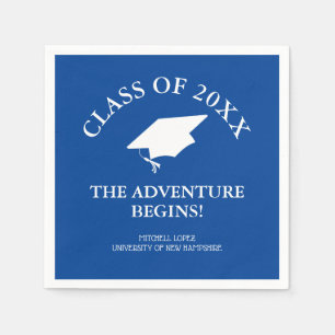 Serviette En Papier L'aventure commence la graduation