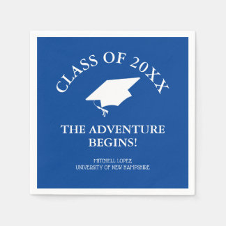 Serviette En Papier L'aventure commence la graduation