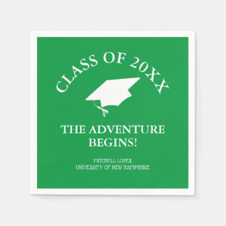 Serviette En Papier L'aventure commence la graduation