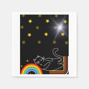 Serviette En Papier Lazy cat