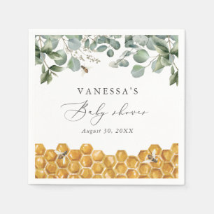 Serviette En Papier Le Baby shower de verdure Can Bee