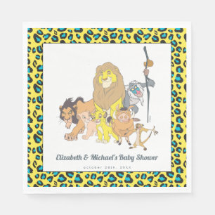 Serviette En Papier Le Baby shower du roi Lion