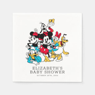 Serviette En Papier Le Baby shower Mickey et amis de Disney