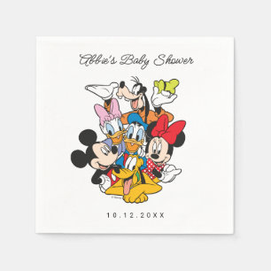 Serviette En Papier Le Baby shower Mickey et amis de Disney