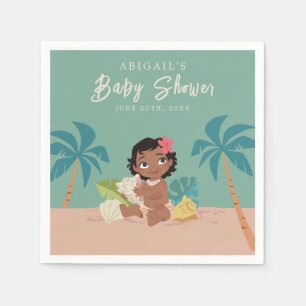 Serviette En Papier Le Baby shower Moana de Disney