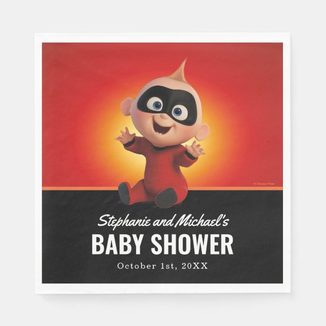 Serviette En Papier Le Baby shower Superhero Incroyable (Devant)