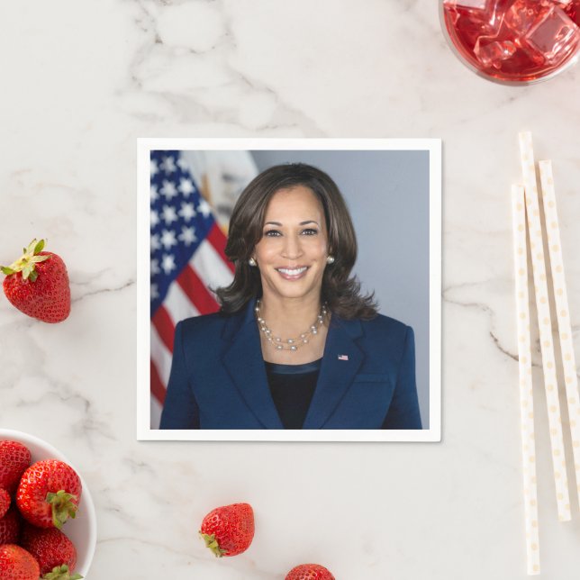 Serviette En Papier Le candidat du président Kamala Harris US 2024 (En situation)