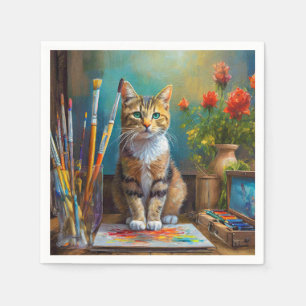 Serviette En Papier Le Chat Artistique