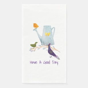 Serviette En Papier Le Coq, Le Canard Et La Poule