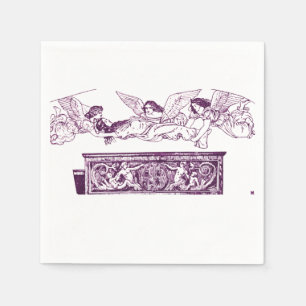 Serviette En Papier Le corps de sainte Catherine porté par les anges