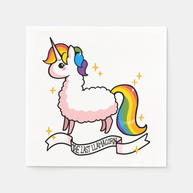 Serviette En Papier Le Dernier Llamacorn (Devant)