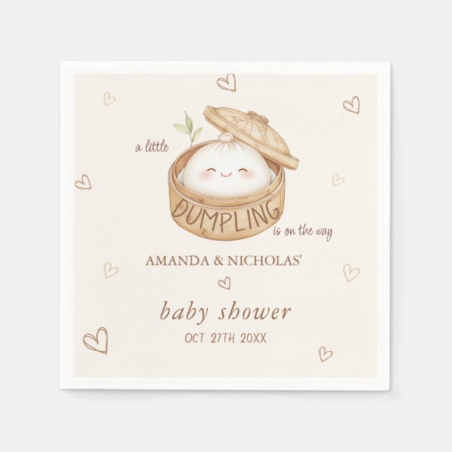 Serviette En Papier Le dumping est en cours de Baby shower (Devant)