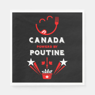 Serviette En Papier Le Festival de Nourriture Canadienne La Poutine