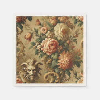 Serviette En Papier Le Fiend d'Or - Floral gothique
