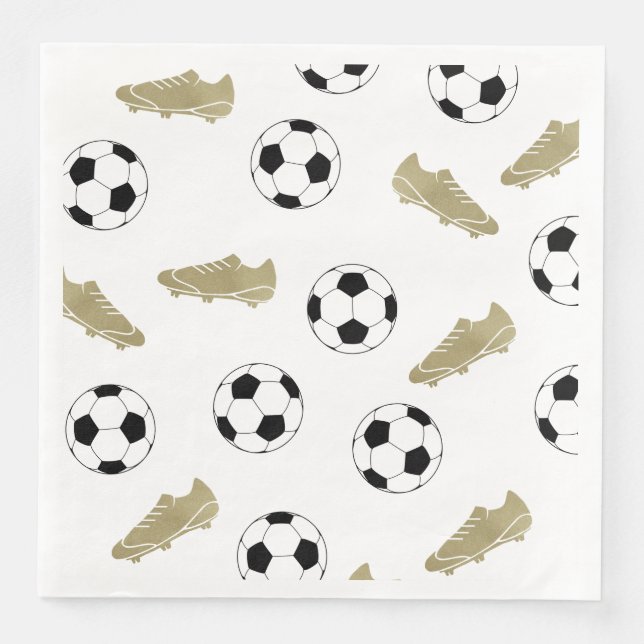Serviette En Papier Le Football Classique Nettoie Les Ventilateurs De  (Devant)