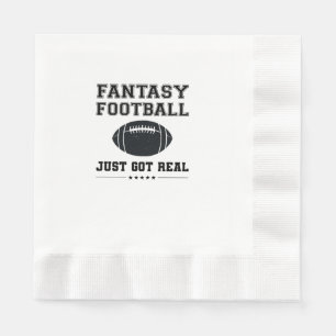 Serviette En Papier Le Football D'Imaginaire Est Réel