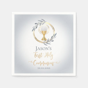 Serviette En Papier Le garçon catholique de la première communion