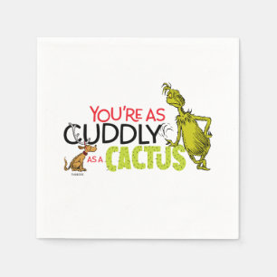 Serviette En Papier Le Grinch   Vous êtes aussi Cactus que Cactus
