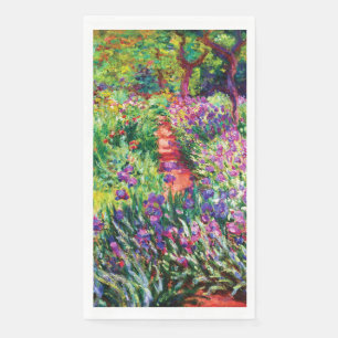 Serviette En Papier Le jardin d'Iris à Giverny par Claude Monet