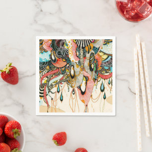 Serviette En Papier Le langage de la lumière - L'art gribouillant