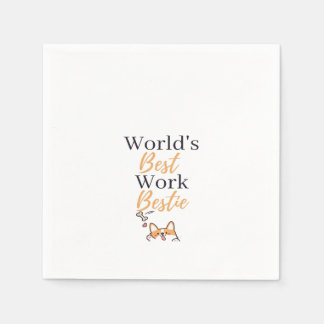 Serviette En Papier Le Meilleur Coworker Du Monde Graphique