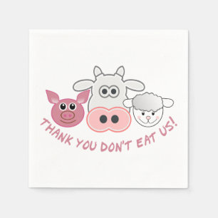 Serviette En Papier Le Merci ne nous mange pas