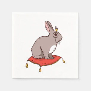 Serviette En Papier Le noble lapin