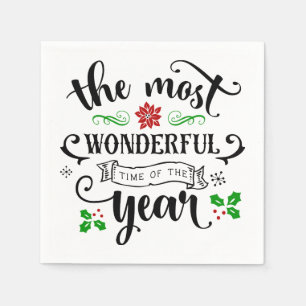 Serviette En Papier Le Noël le plus merveilleux de l'année  
