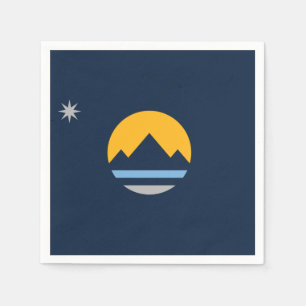 Serviette En Papier Le nouveau drapeau de Reno, Nevada